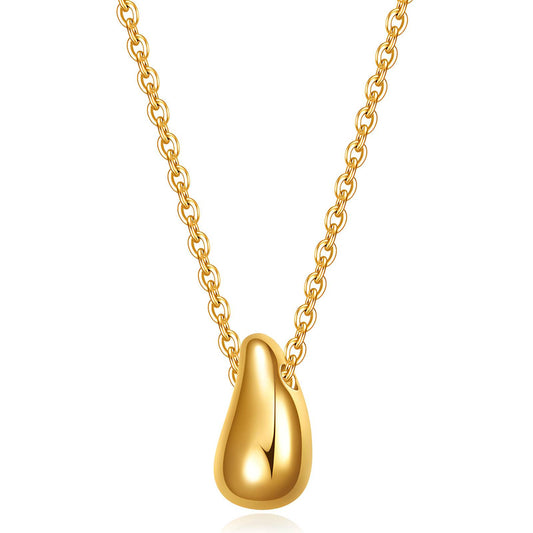 Minimalistische Halskette "Golden Drop" | vergoldeter Designer-Schmuck | Zeitlos Modern